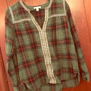 J. Crew Flannel Top